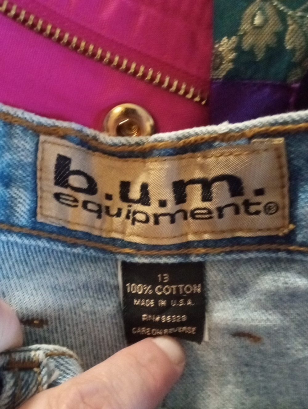 Vintage Y2K High Rise Mom Jean Shorts by B.U.M. Equipment - Picture 7 of 7